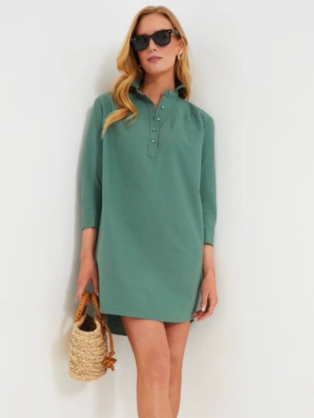 Tuckernuck Pomander Place Green Polly Dress